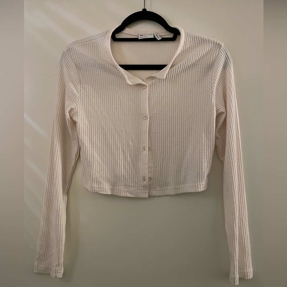 ASOS Cropped Cream Sweater US 6